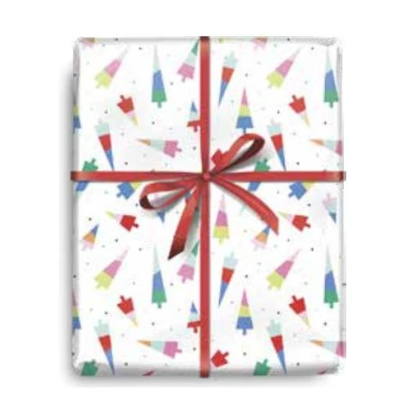 Merry Vibes Tree Gift Wrapping Paper