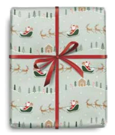 Traditional Santa Gift Wrapping Paper