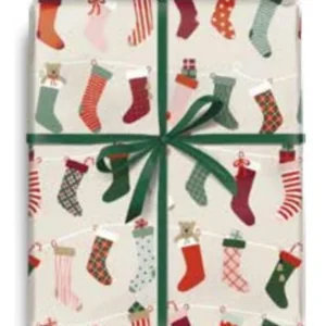 Traditional Stockings Gift Wrapping Paper