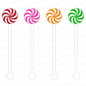Peppermint Stir Sticks Acrylic Stir Sticks Combo