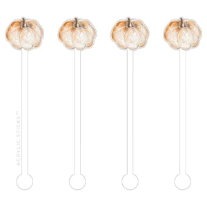 Harvest Scene Gourd Acrylic Stir Sticks