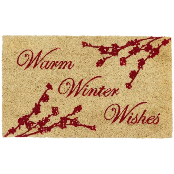 Berry Elegance Warm Winter Wishes Doormat