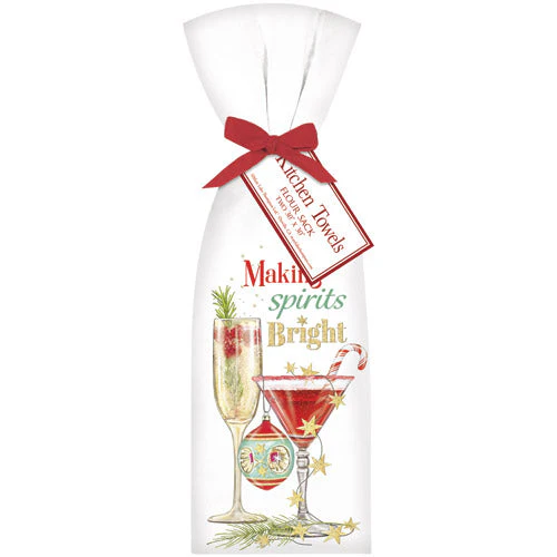 Christmas Cocktails Towel Set