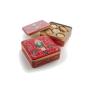 Farmhouse Biscuits Nutcracker Square Tin