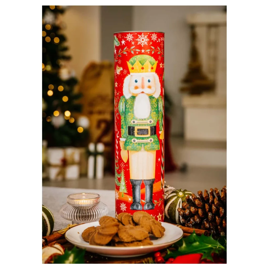 Farmhouse Biscuits Christmas Nutcracker Chocolate Giant Tube