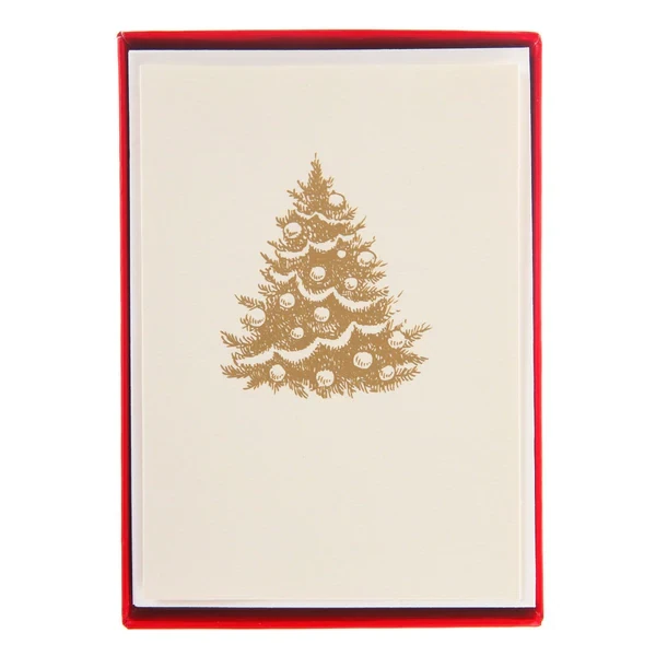 Graphique Gold Tree La Petite Noel Holiday Boxed Card