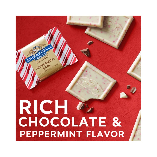 Ghirardelli Peppermint Bark Squares 7.9 oz.