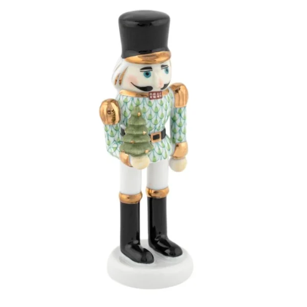 Herend Nutcracker with Christmas Tree - KeyLime