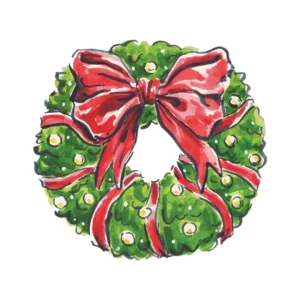 Hester & Cook Holiday Wreath Cocktail Napkins