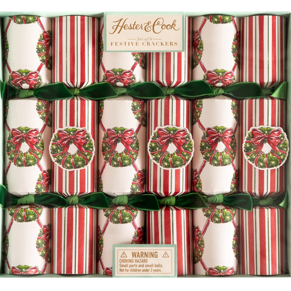 Hester & Cook Holiday Wreath Crackers
