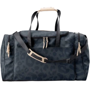 Jon Hart Large Square Duffel – Dark Leopard