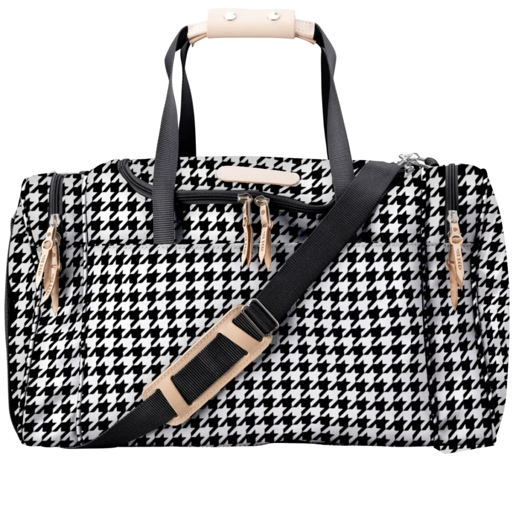 Jon Hart Medium Square Duffel - Houndstooth