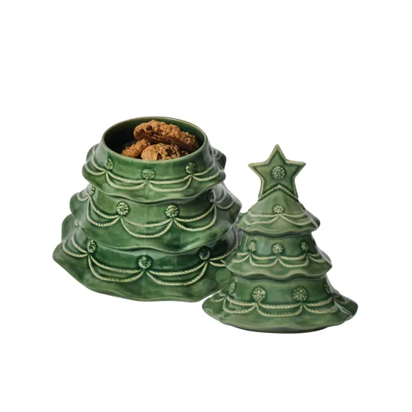 Juliska Berry & Thread Christmas Tree Cookie Jar - Basil