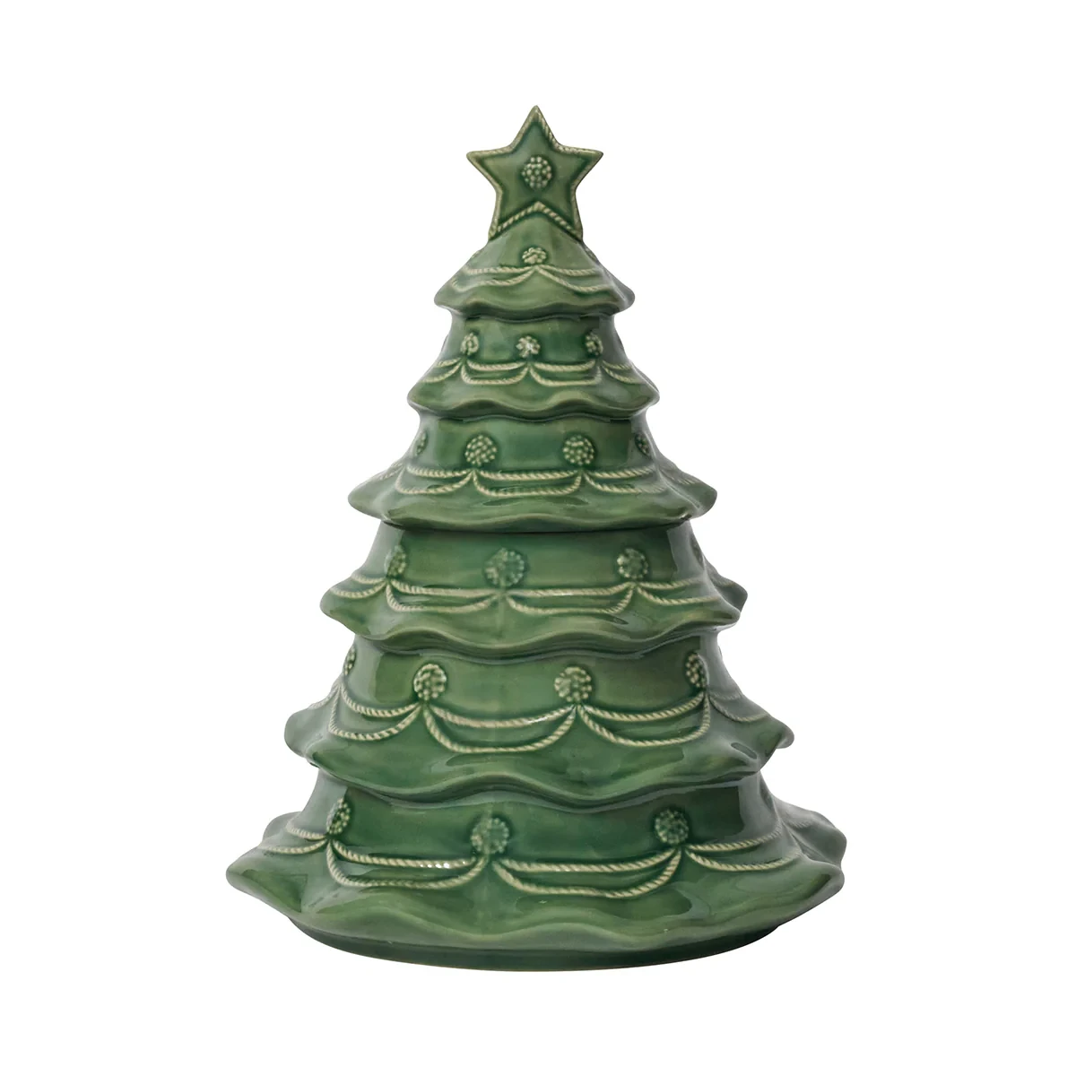 Juliska Berry & Thread Christmas Tree Cookie Jar - Basil