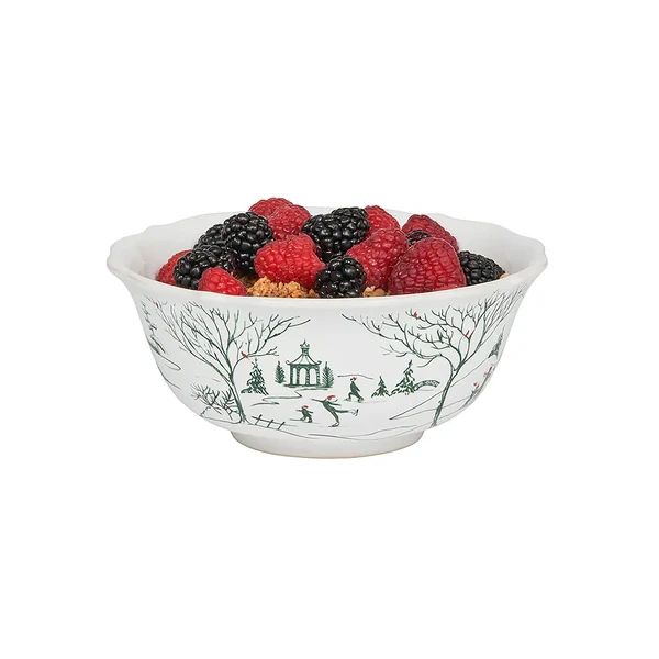 Juliska Country Estate Winter Frolic Cereal/Ice Cream Bowl - Evergreen