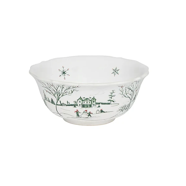Juliska Country Estate Winter Frolic Cereal/Ice Cream Bowl - Evergreen