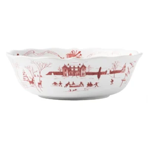 Juliska Country Estate Winter Frolic 10" Serving Bowl - Ruby