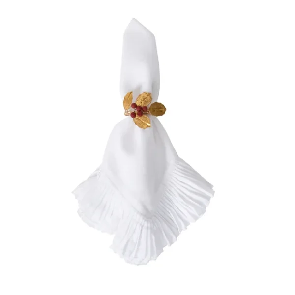 Juliska Forest Walk Holly with Berries Napkin Ring