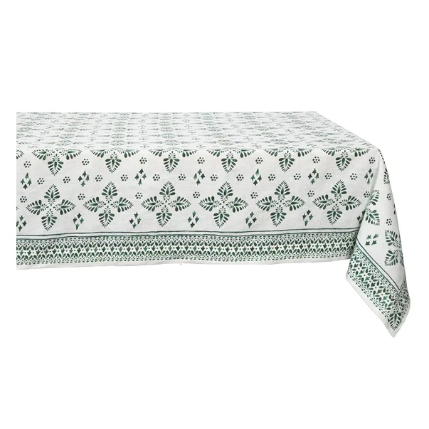 Juliska Iberian Border 60" x 120" Tablecloth - Evergreen