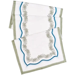 Maison Venu Palmerie Table Runner - Azul