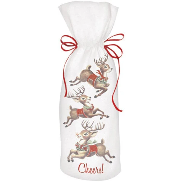 Mary Lake-Thompson Retro Reindeer Wine Bag