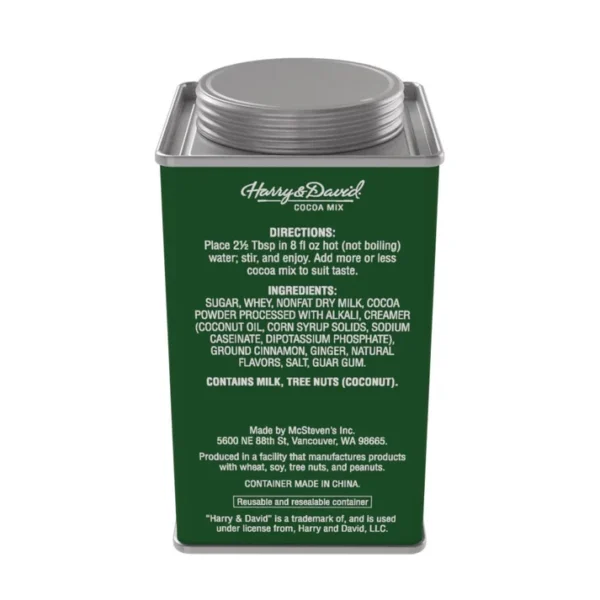 Harry & David Holiday Gingerbread Chocolate Truffle Cocoa Mix 6.25oz