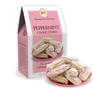 Mississippi Cheese Straw Factory Peppermint Cookie Straws 5.5 oz. Carton