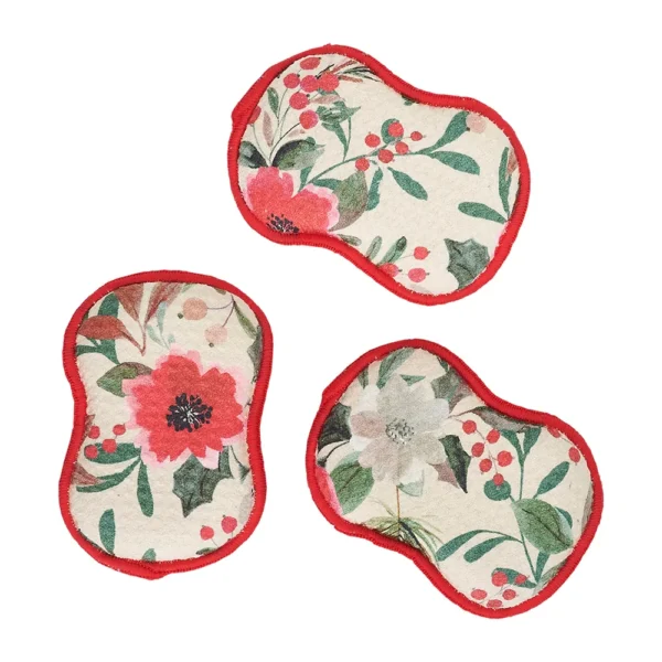 Once Again Home Flora Reusable Sponges - Sage (Set of 3)