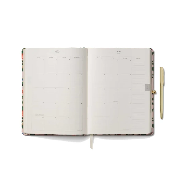 Rifle Paper Co. 2026 12-Month Hardcover Planner with Pen - Gracie