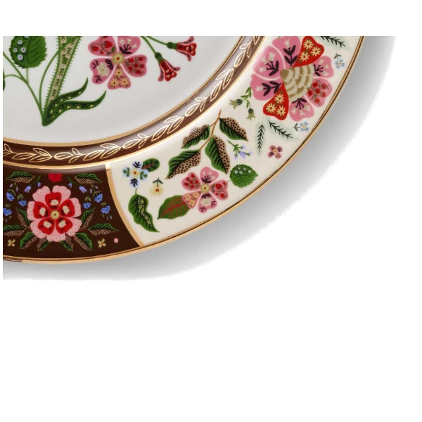 Rifle Paper Co. Gracie Porcelain Dinner Plate Set of 4