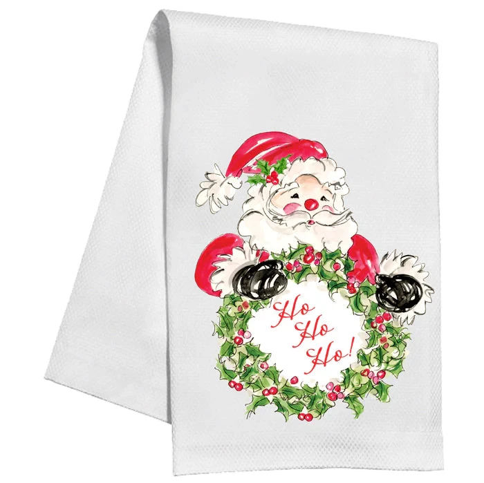 Rosanne Beck Ho Ho Ho Santa Kitchen Towel