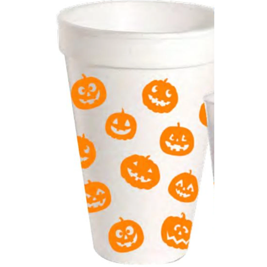 Rosanne Beck Jack O'Lantern Styrofoam Cup
