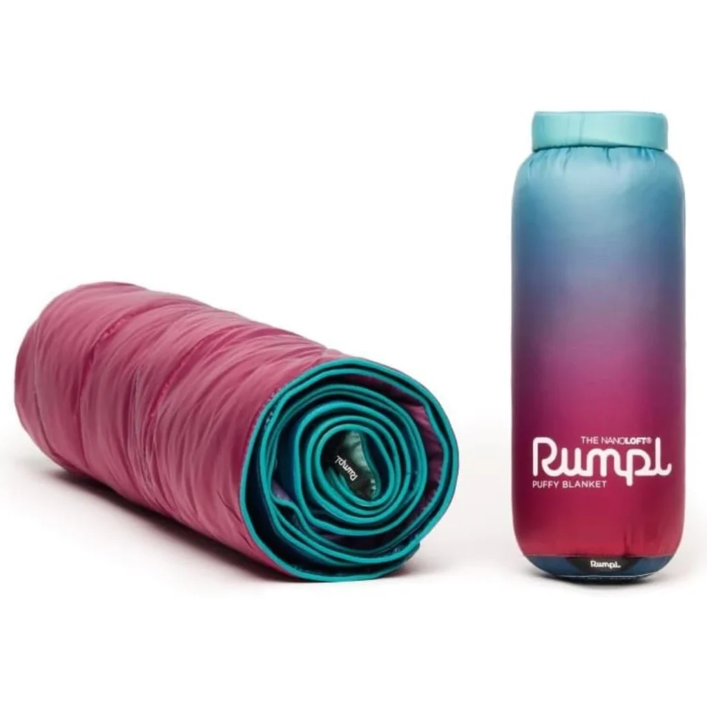 Rumpl NanoLoft Puffy Blanket - Crisp Fade, Travel-Size