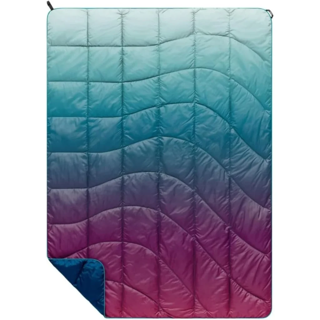 Rumpl NanoLoft Puffy Blanket - Crisp Fade, Travel-Size