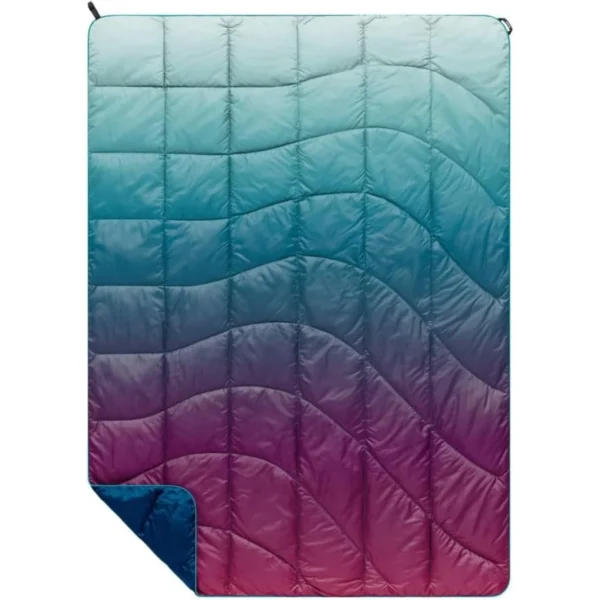 Rumpl NanoLoft Puffy Blanket - Crisp Fade, Travel-Size