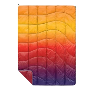 Rumpl NanoLoft Puffy Blanket - Pyro Fade, Travel-Size