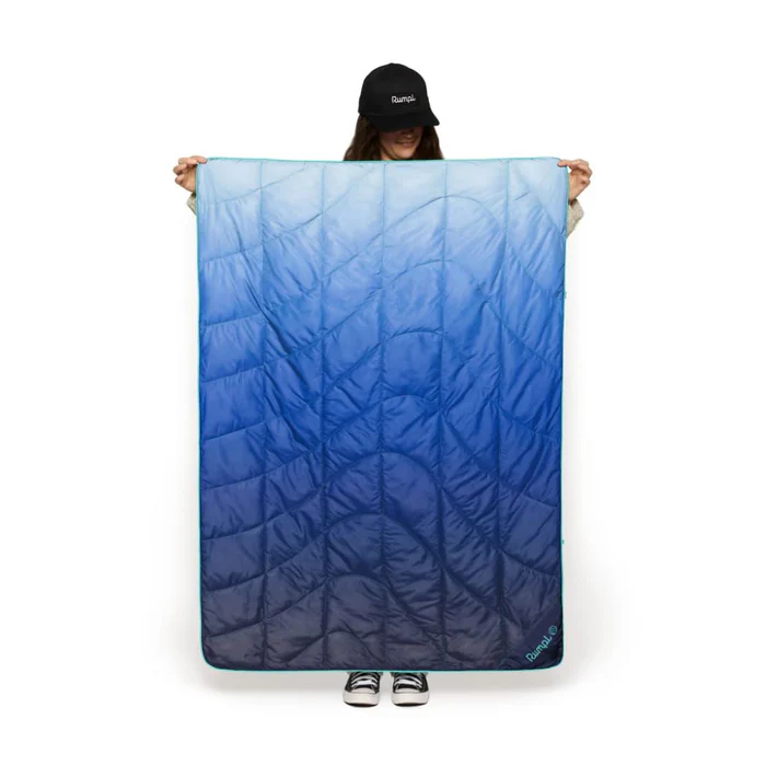 Rumpl Travel Puffy Blanket - Burning Blue Fade2