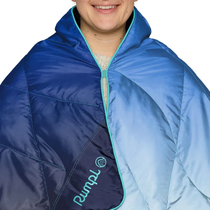 Rumpl Travel Puffy Blanket - Burning Blue Fade3