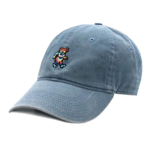 Smathers & Branson Dancing Bear Tie Dye Hat - Steel Blue