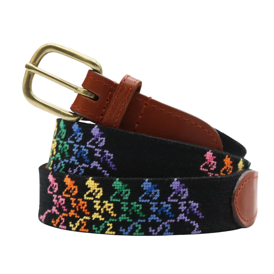 Smathers & Branson Grateful Dead Dancing Skeletons Belt (Black)