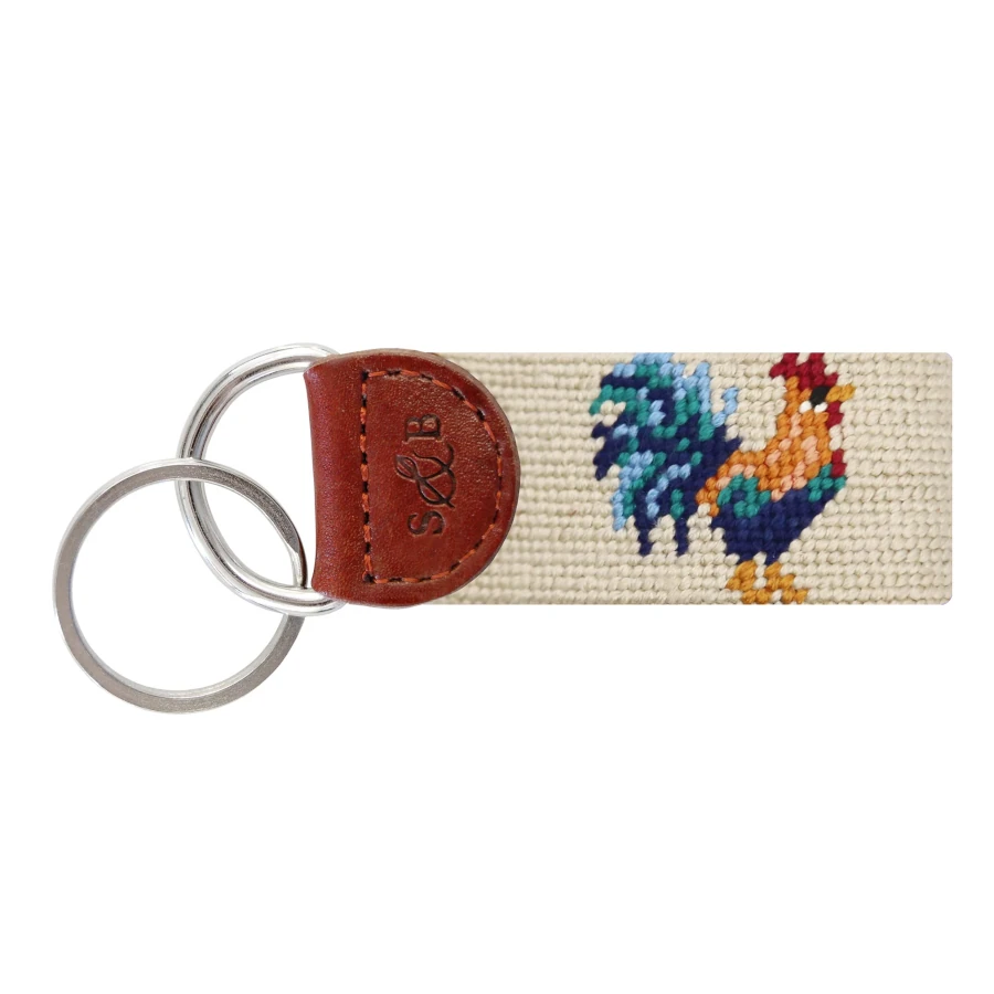 Smathers & Branson Rooster Key Fob (Light Khaki)