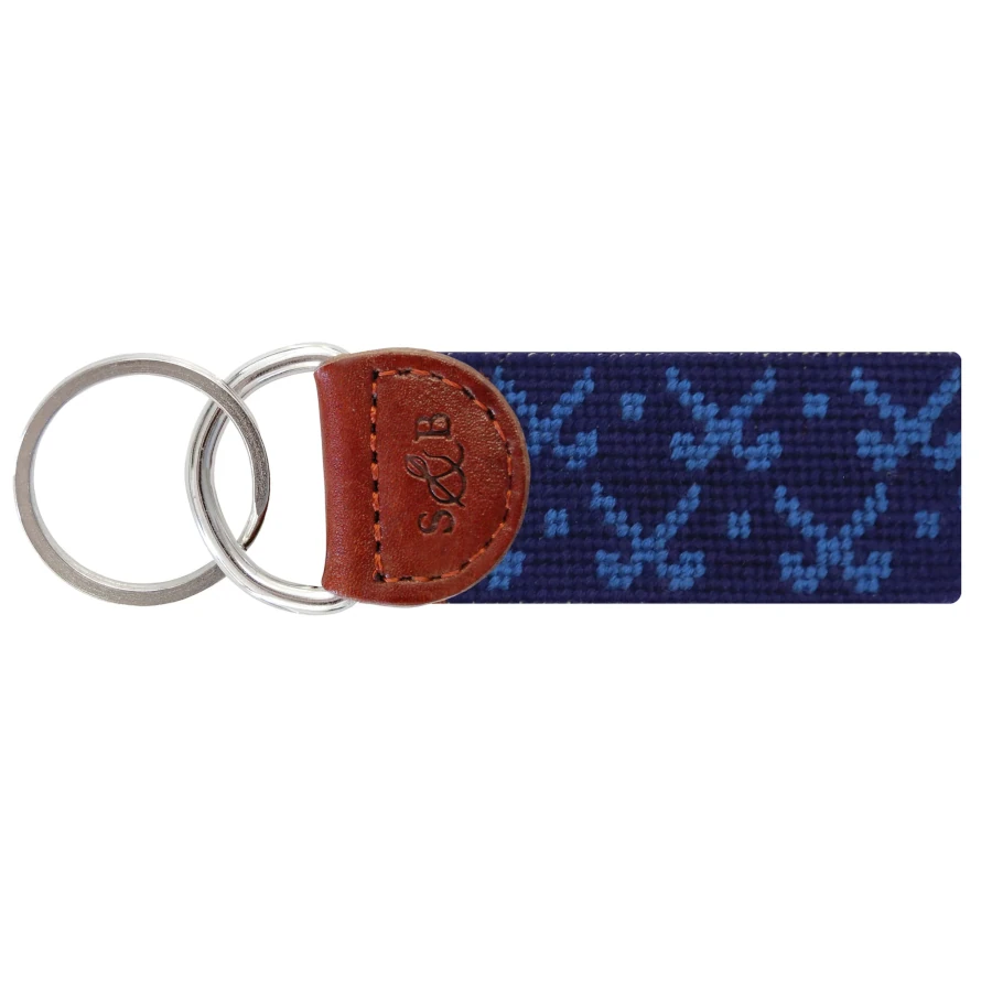 Smathers & Branson Tonal Clubs Key Fob (Dark Navy)