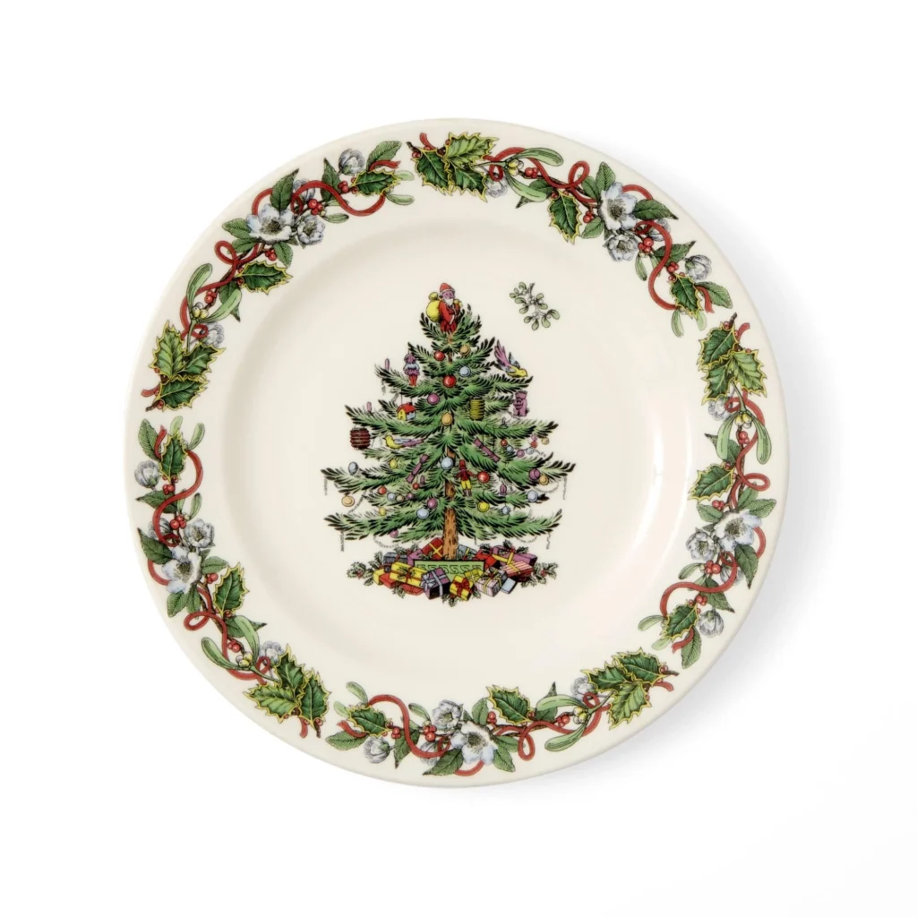 Spode Christmas Tree Wreath Salad Plate