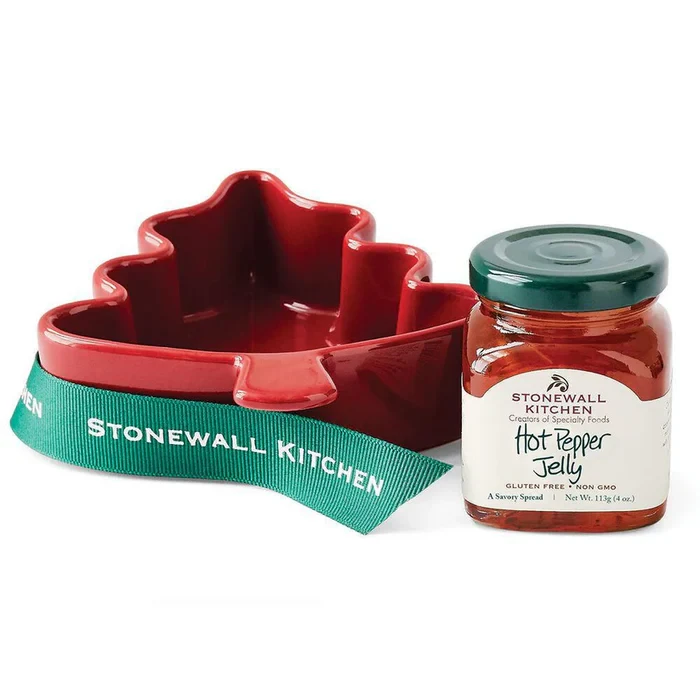 Stonewall Kitchen Hot Pepper Jelly Tree Ramekin Gift Set