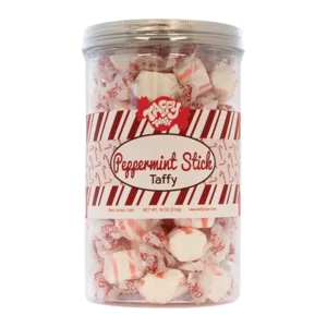 Taffy Town 18 oz. Peppermint Stick Gift Canister