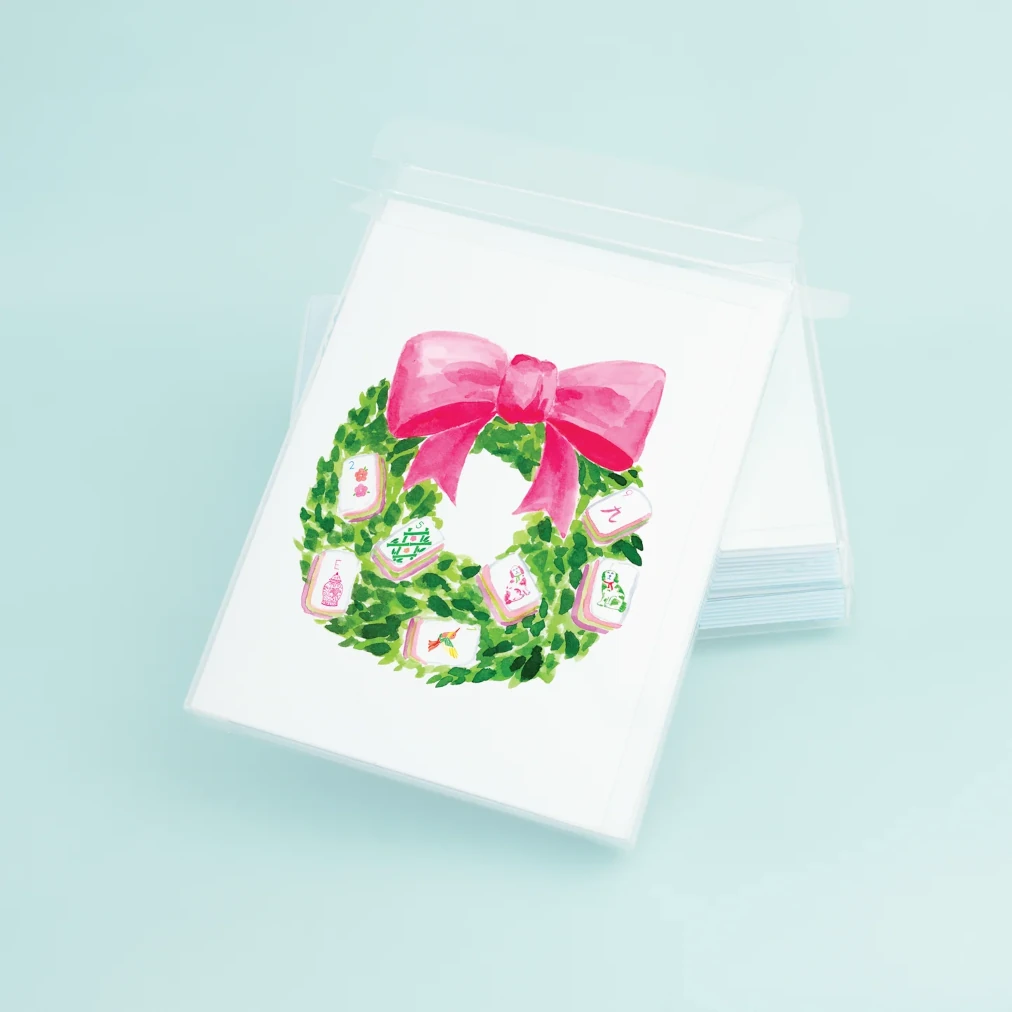 Taylor Paladino Mahjong Wreath Card