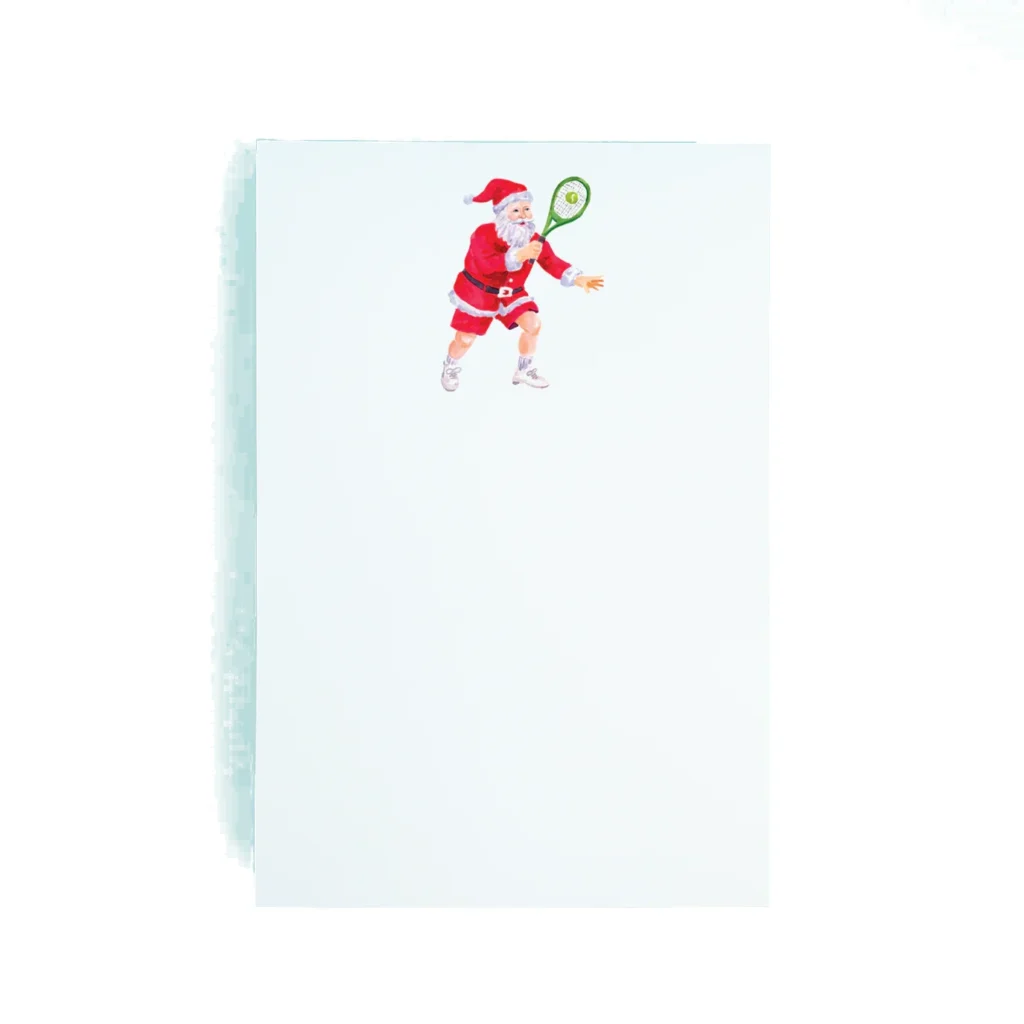 Taylor Paladino Tennis Santa Notepad