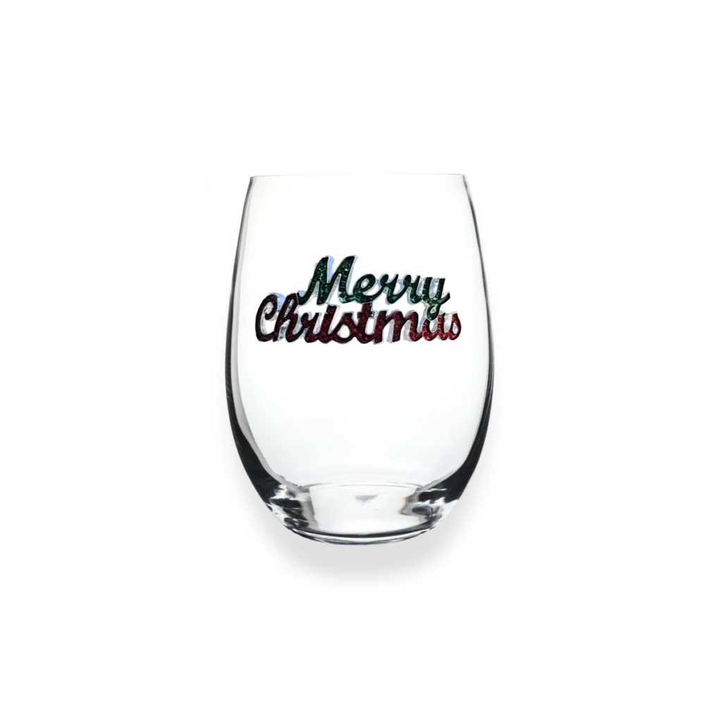 The Queens' Jewels Merry Christmas Stemless Wine Glass