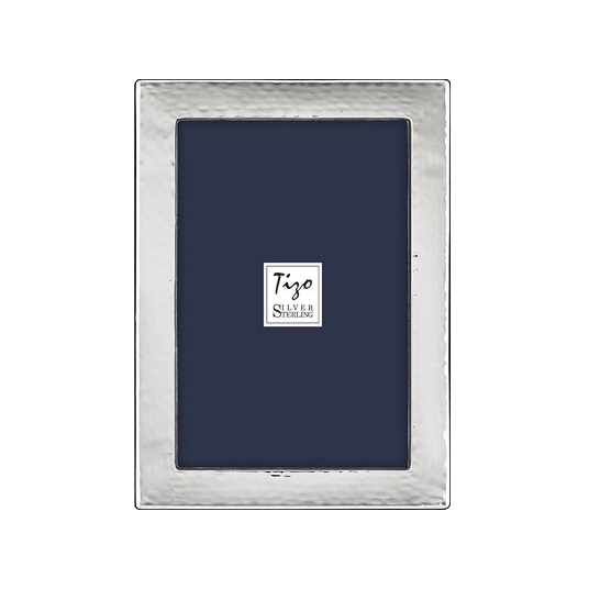 Tizo Flat Hammered 925 Sterling 5x7 Frame