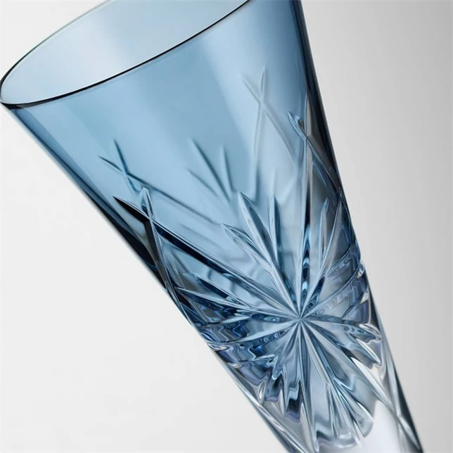 Waterford Winter Wonders Snowflakes Flute 2025, Icy Blue